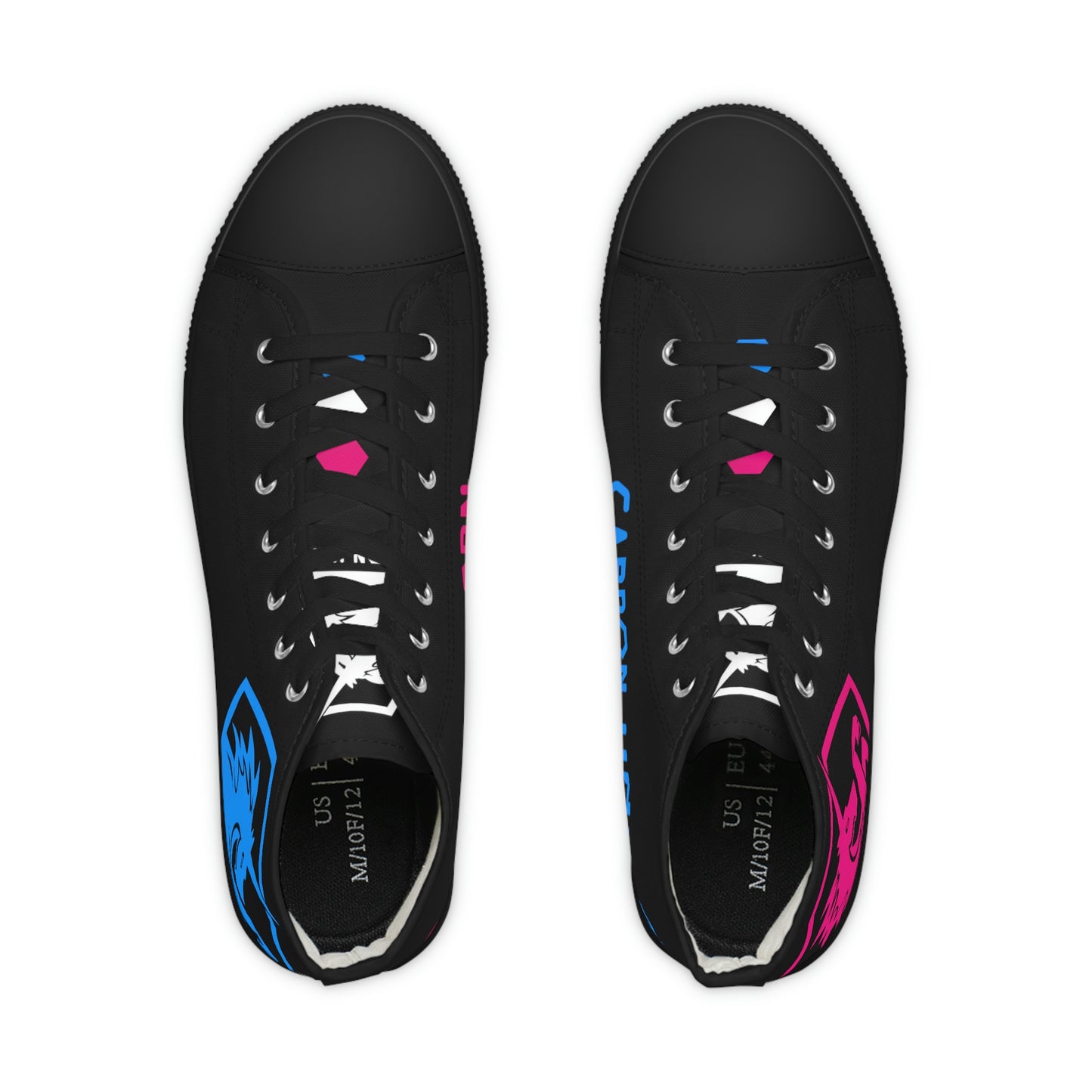Black w/Pink & Blue High Top Sneakers