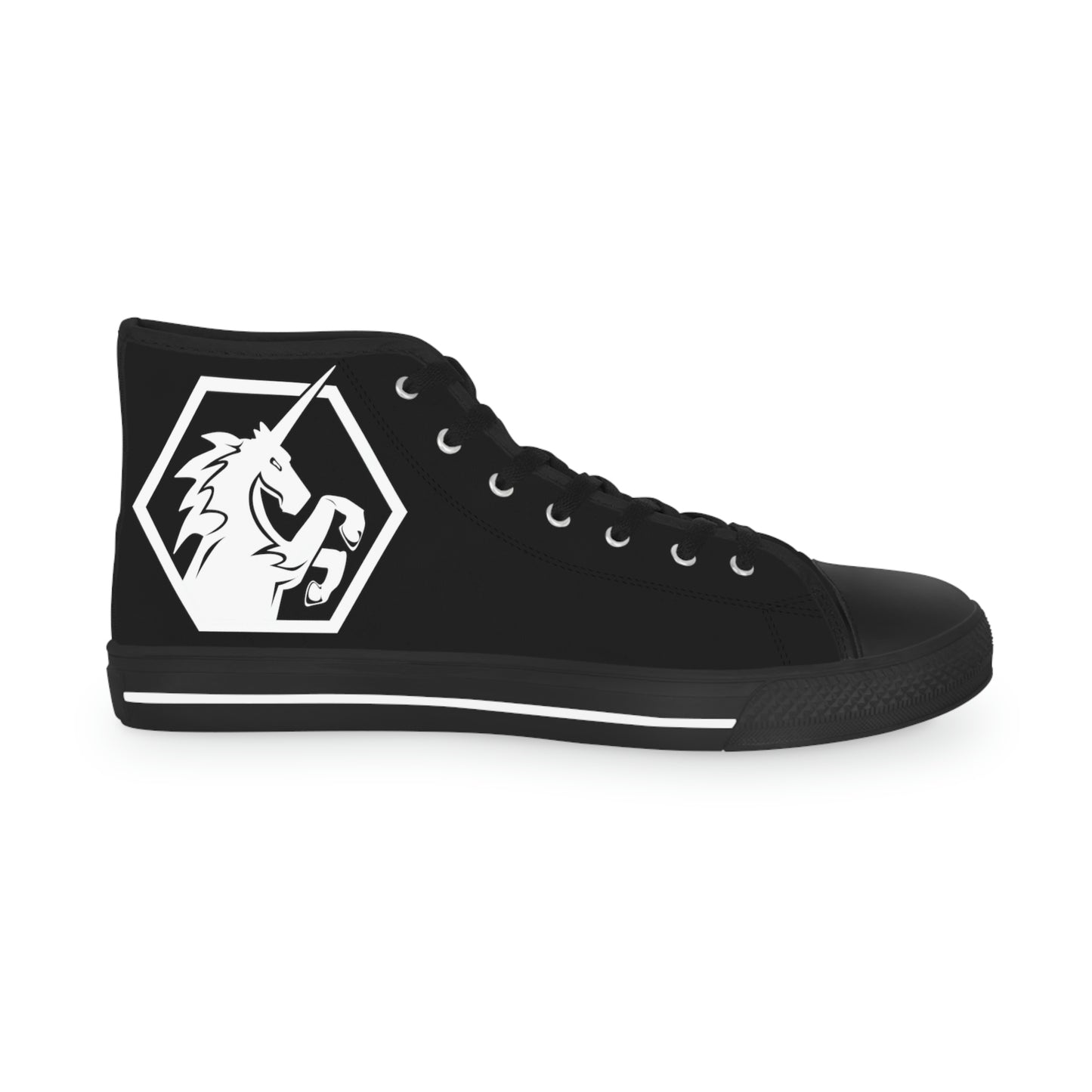 Black w/White High Top Sneakers